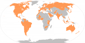 Map in grey and orange